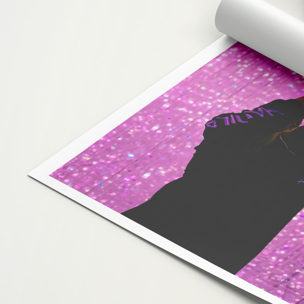 Lewis Hamilton 'Japan Pink' Canvas