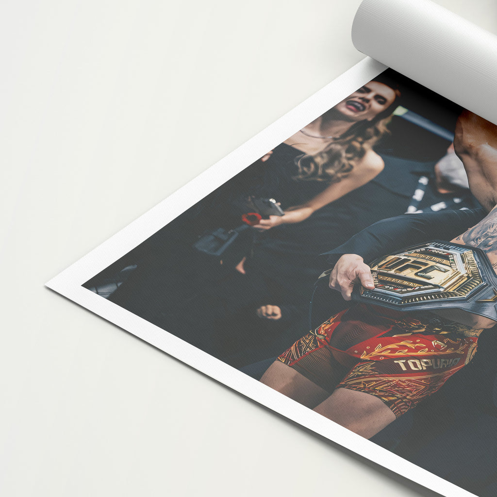 Ilia Topuria 'Champion' Canvas