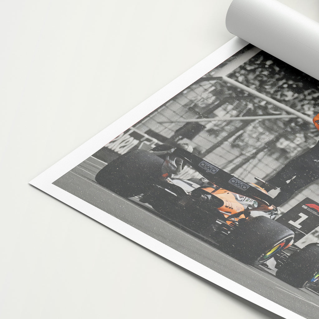 Oscar Piastri 'Grained' Canvas