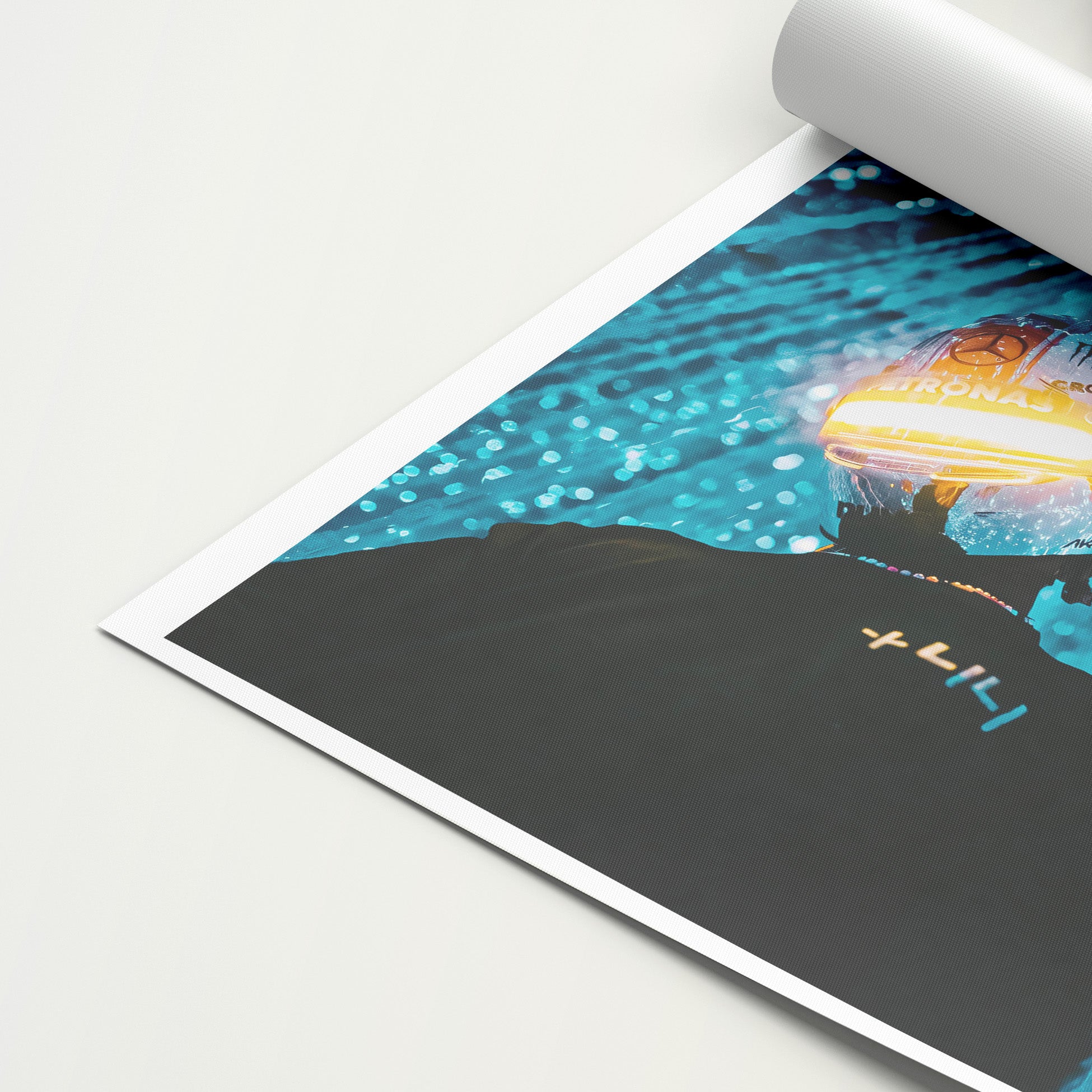 Lewis Hamilton 'Chrome' Canvas