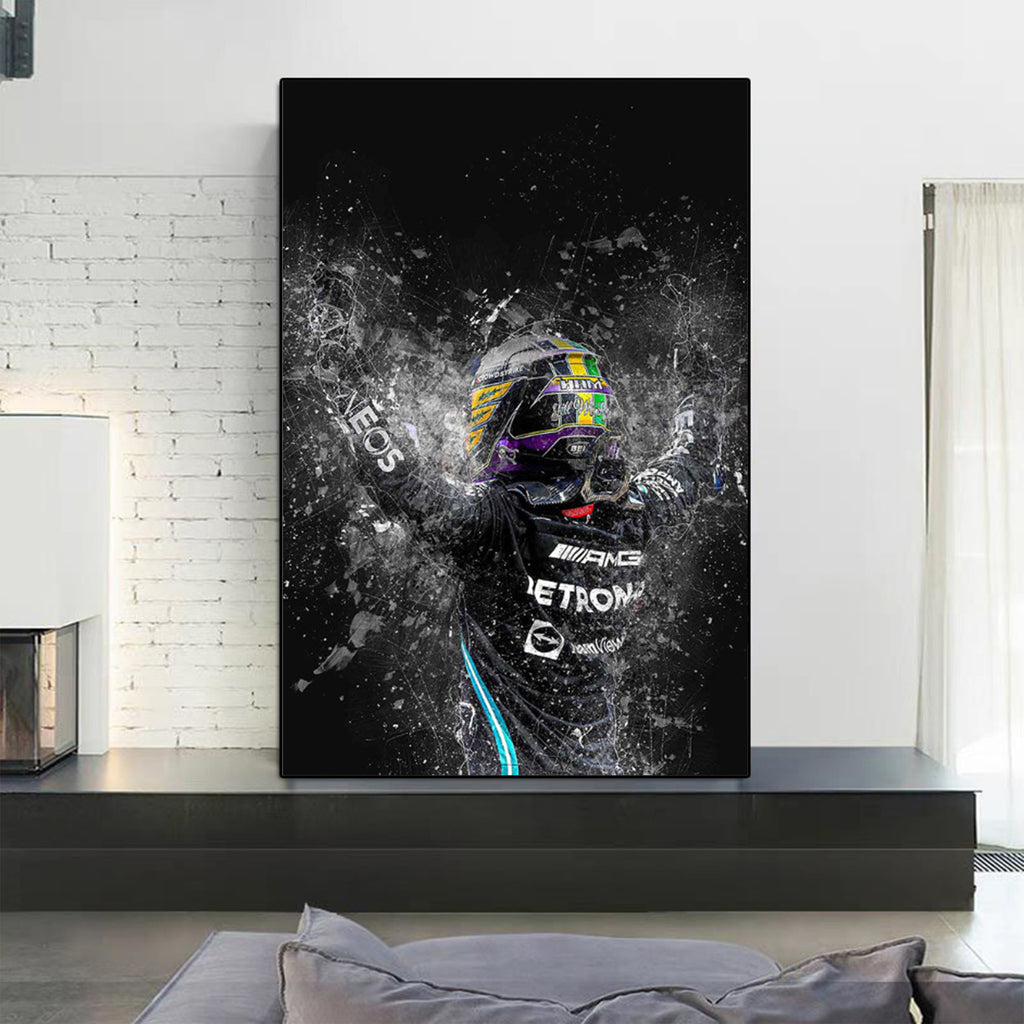Lewis Hamilton 'Hammer Time' Canvas