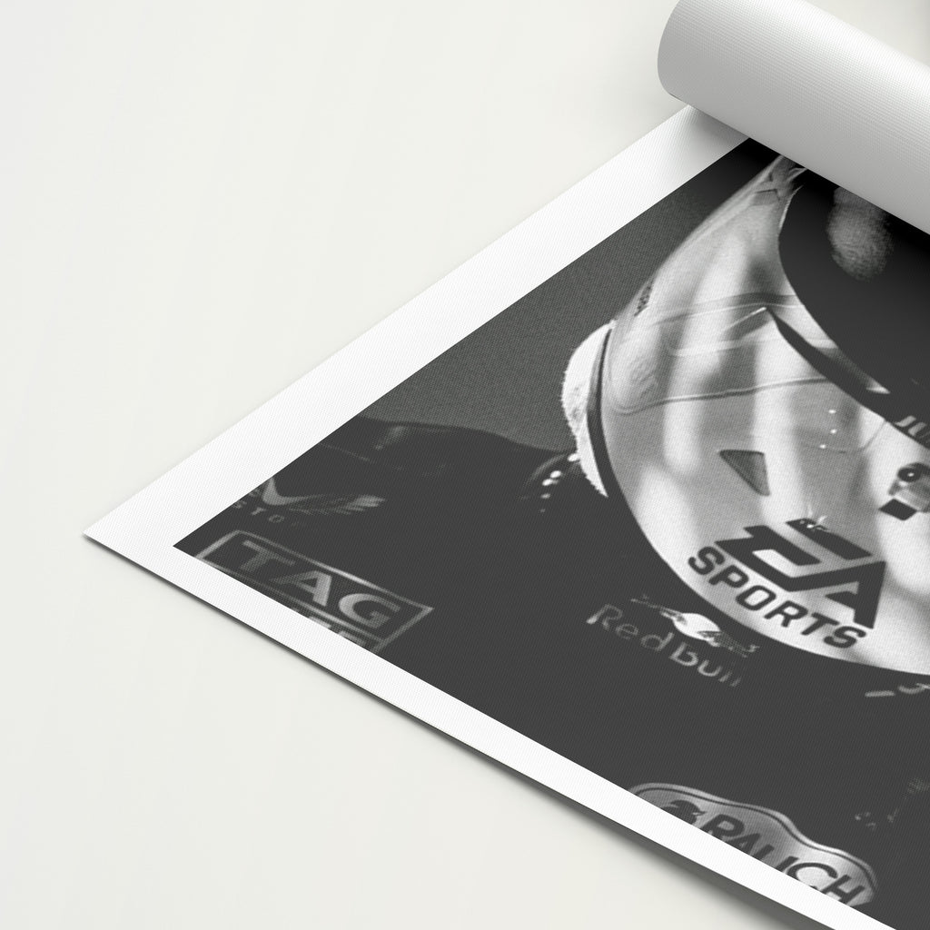 Max Verstappen 'Black and White' Canvas