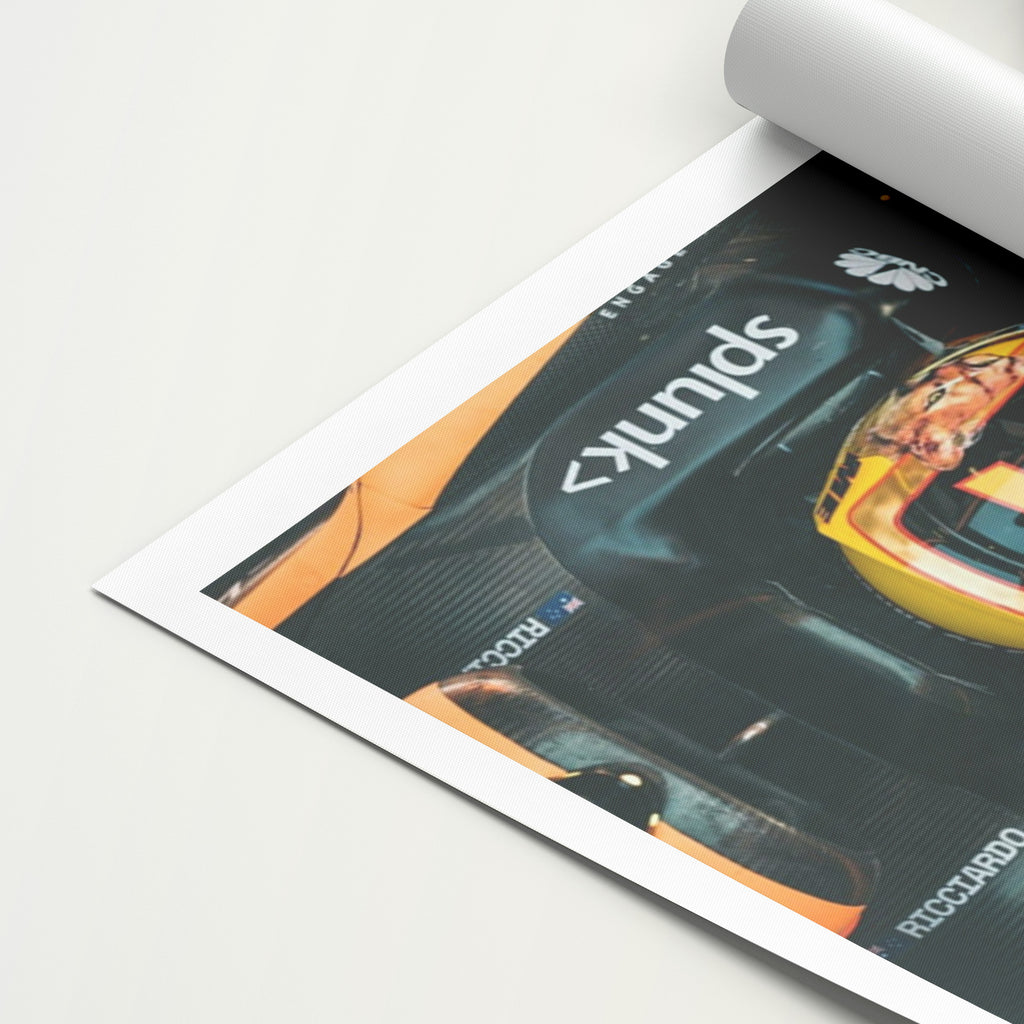 Daniel Ricciardo 'Three' Canvas