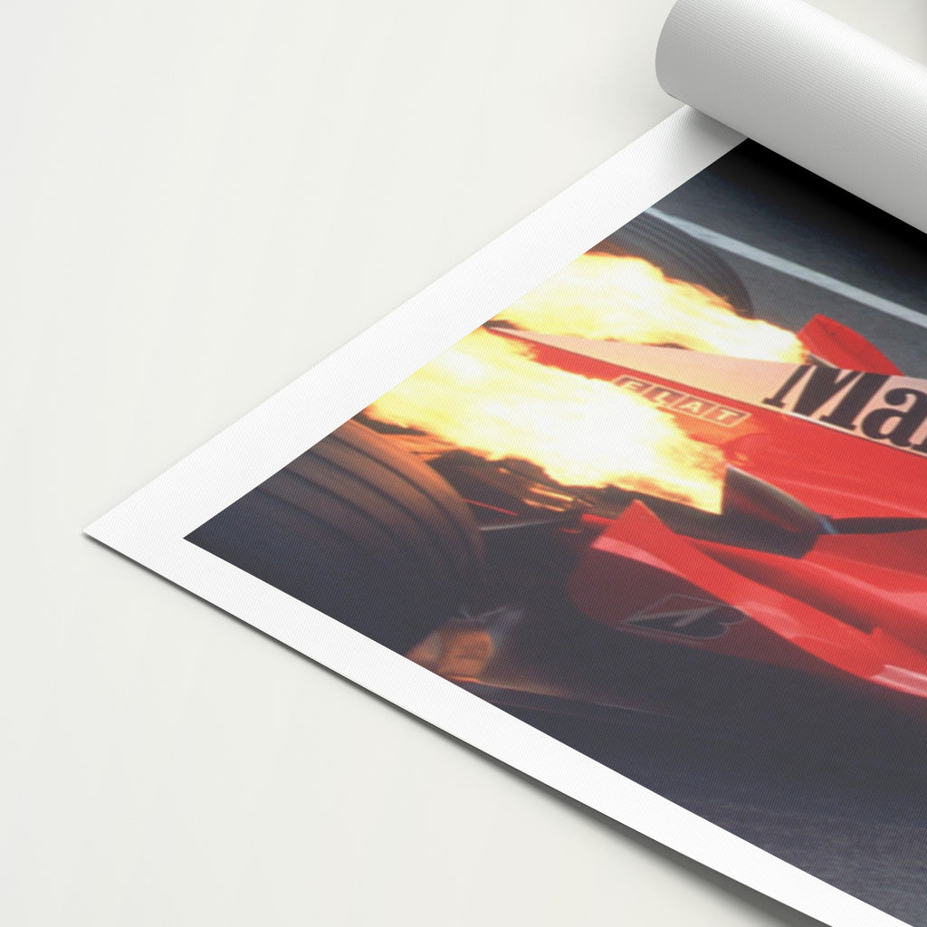 Michael Schumacher 'Flames' Canvas