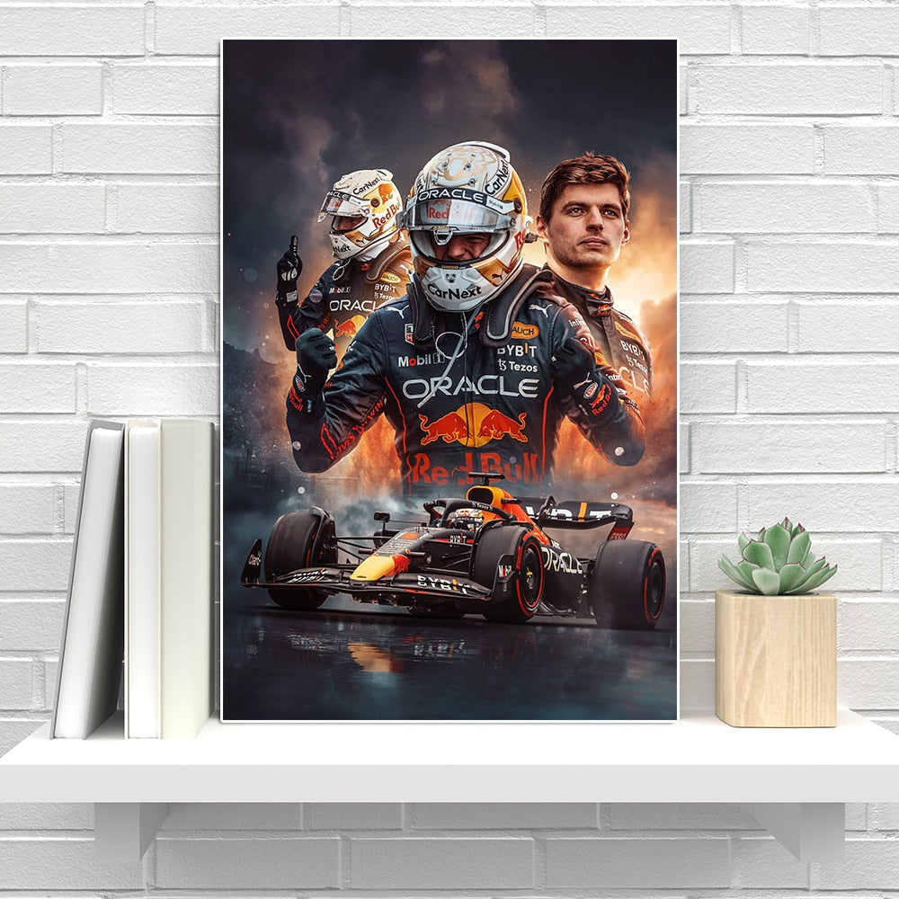 Max Verstappen 'World Champion' Canvas